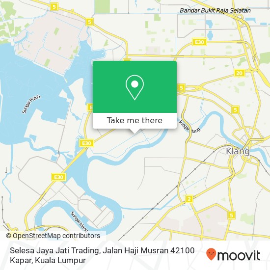 Selesa Jaya Jati Trading, Jalan Haji Musran 42100 Kapar map