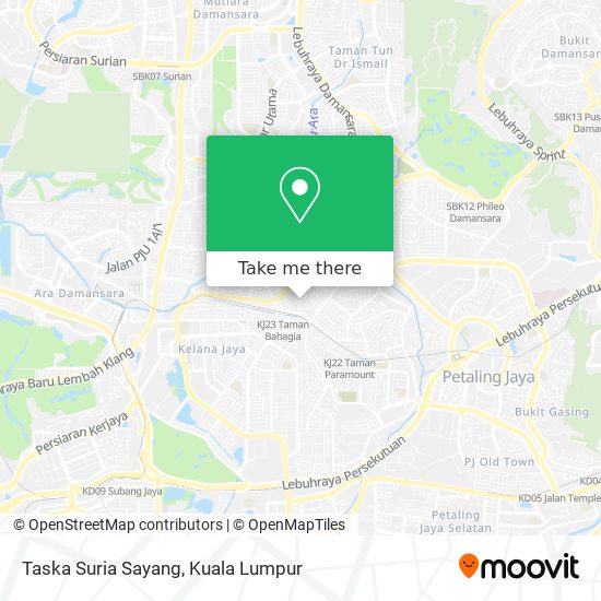 Taska Suria Sayang map