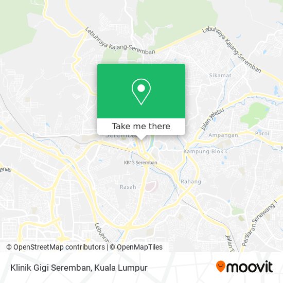 Klinik Gigi Seremban map