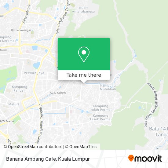 Banana Ampang Cafe map