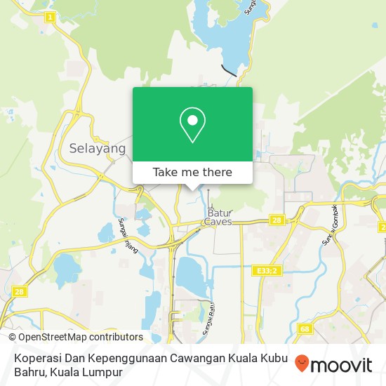 Peta Koperasi Dan Kepenggunaan Cawangan Kuala Kubu Bahru