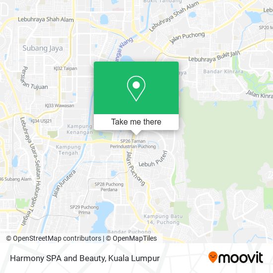 Harmony SPA and Beauty map