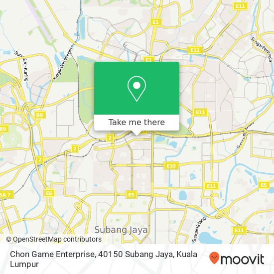 Chon Game Enterprise, 40150 Subang Jaya map