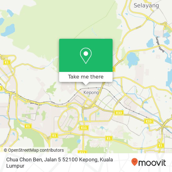 Chua Chon Ben, Jalan 5 52100 Kepong map