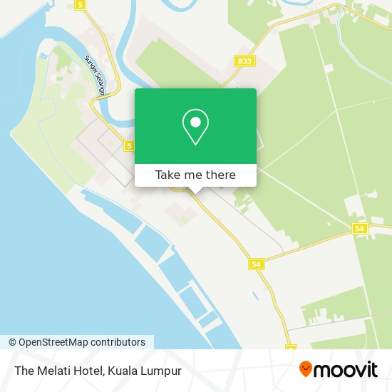 The Melati Hotel map