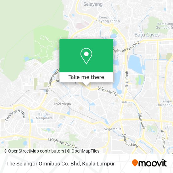 Peta The Selangor Omnibus Co. Bhd