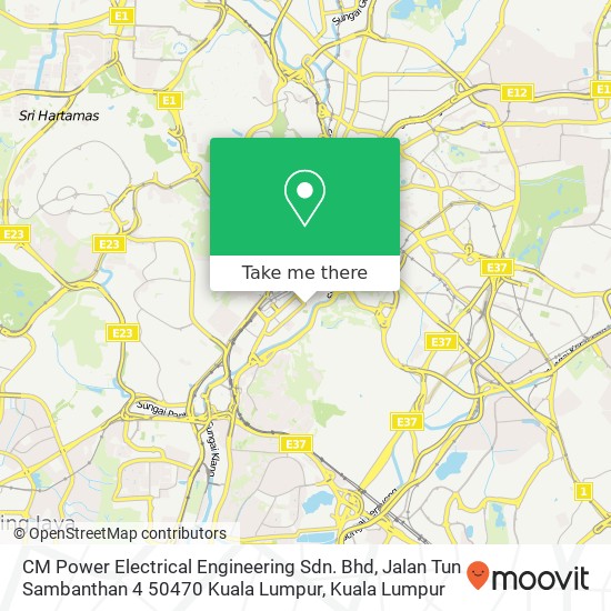 CM Power Electrical Engineering Sdn. Bhd, Jalan Tun Sambanthan 4 50470 Kuala Lumpur map