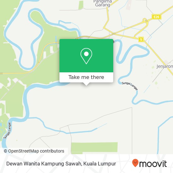 Dewan Wanita Kampung Sawah map