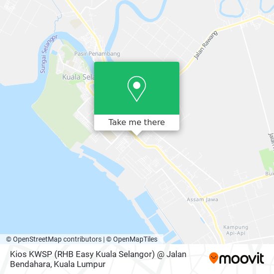 Kios KWSP (RHB Easy Kuala Selangor) @ Jalan Bendahara map