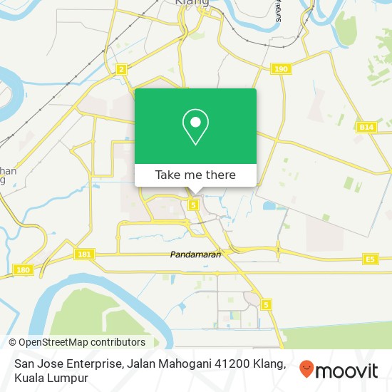 San Jose Enterprise, Jalan Mahogani 41200 Klang map