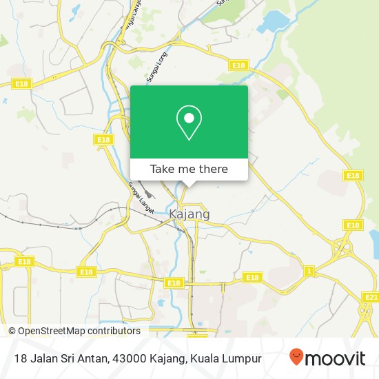 18 Jalan Sri Antan, 43000 Kajang map