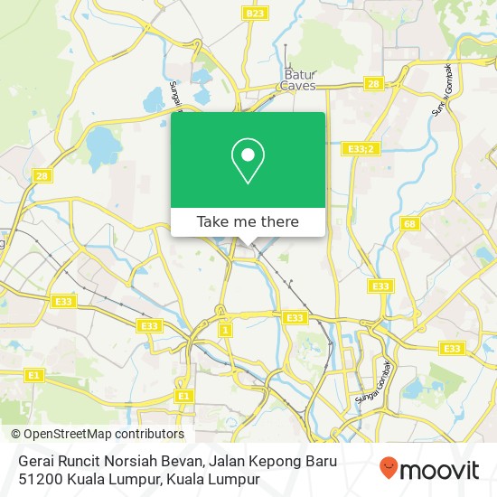 Gerai Runcit Norsiah Bevan, Jalan Kepong Baru 51200 Kuala Lumpur map