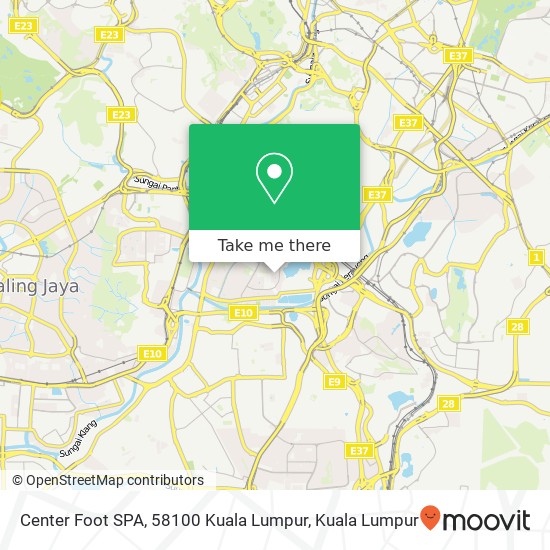 Center Foot SPA, 58100 Kuala Lumpur map