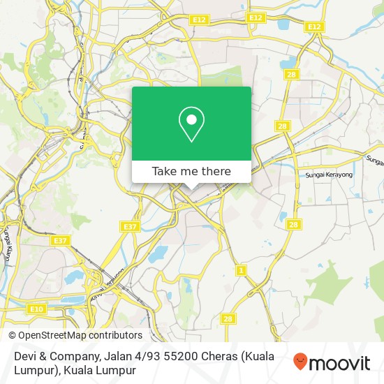 Devi & Company, Jalan 4 / 93 55200 Cheras (Kuala Lumpur) map