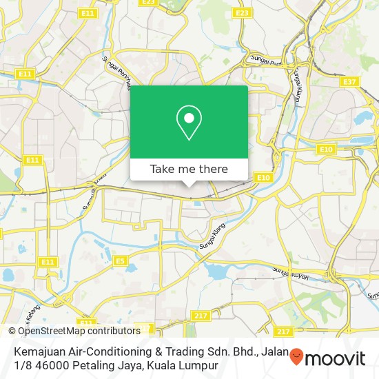 Kemajuan Air-Conditioning & Trading Sdn. Bhd., Jalan 1 / 8 46000 Petaling Jaya map