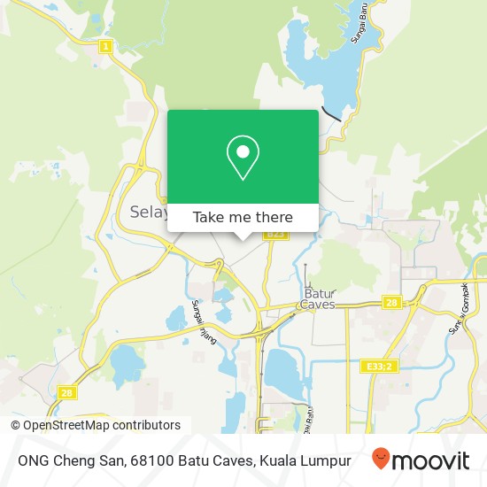 ONG Cheng San, 68100 Batu Caves map