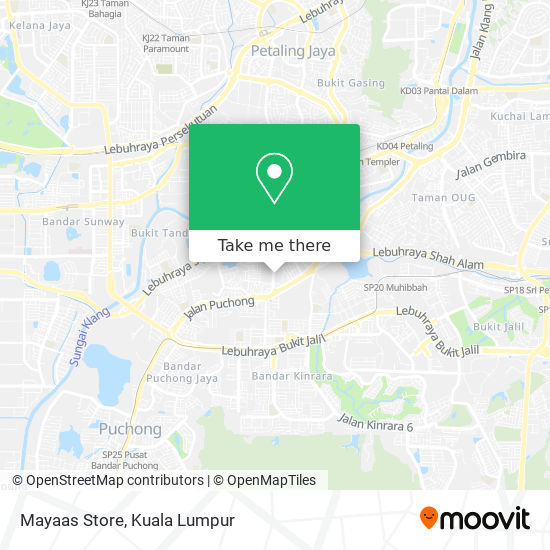 Mayaas Store map