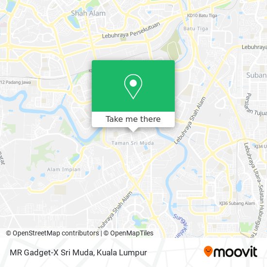 MR Gadget-X Sri Muda map