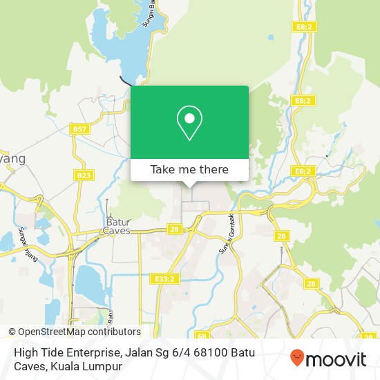 High Tide Enterprise, Jalan Sg 6 / 4 68100 Batu Caves map
