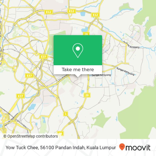 Yow Tuck Chee, 56100 Pandan Indah map