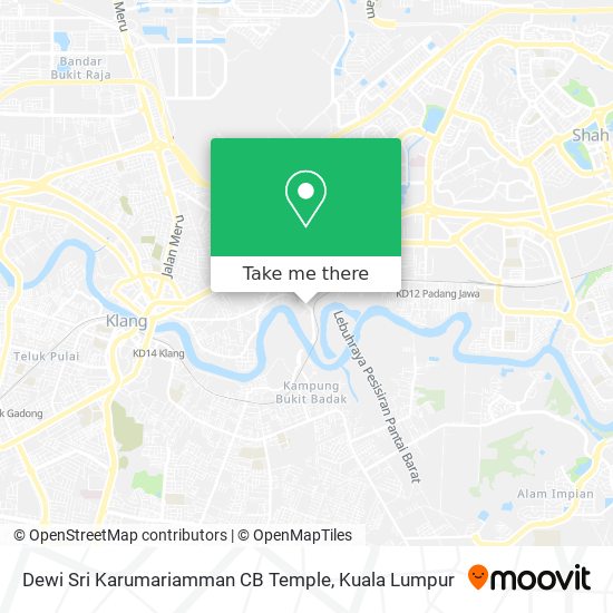 Peta Dewi Sri Karumariamman CB Temple
