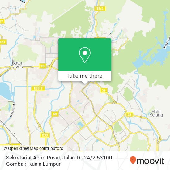 Sekretariat Abim Pusat, Jalan TC 2A / 2 53100 Gombak map