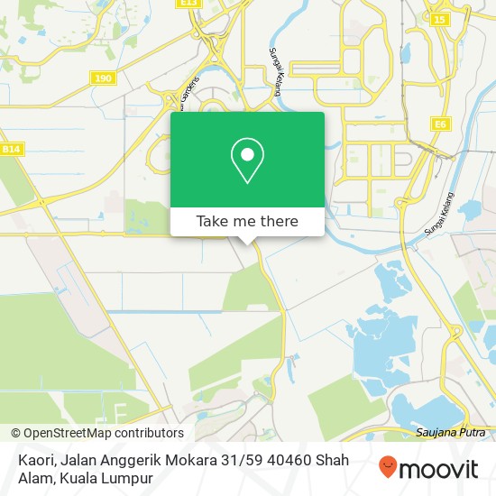 Kaori, Jalan Anggerik Mokara 31 / 59 40460 Shah Alam map