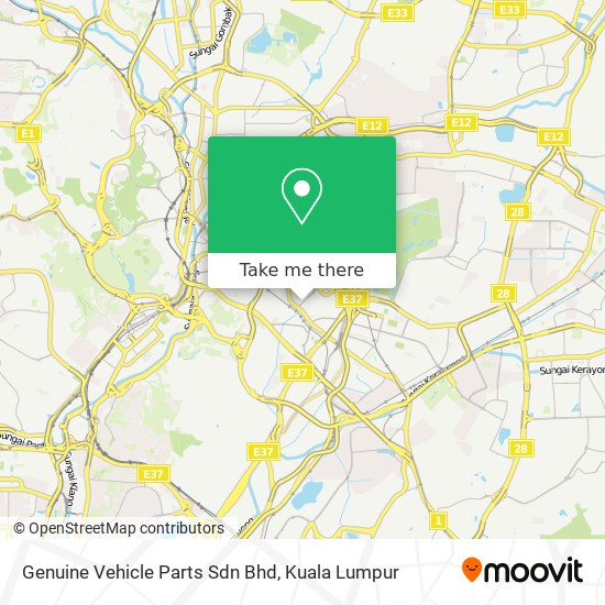 Genuine Vehicle Parts Sdn Bhd map