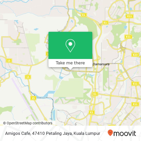 Amigos Cafe, 47410 Petaling Jaya map