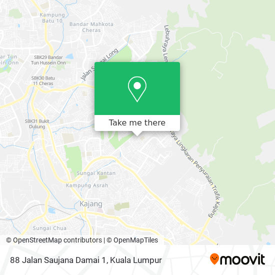 88 Jalan Saujana Damai 1 map