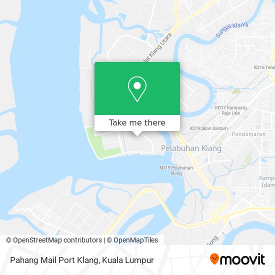 Pahang Mail Port Klang map