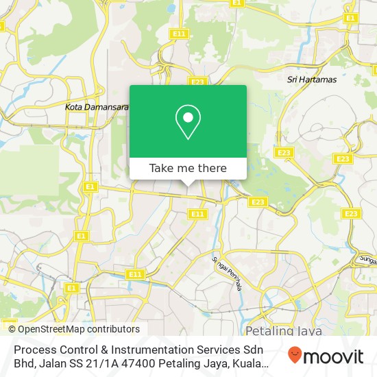 Process Control & Instrumentation Services Sdn Bhd, Jalan SS 21 / 1A 47400 Petaling Jaya map