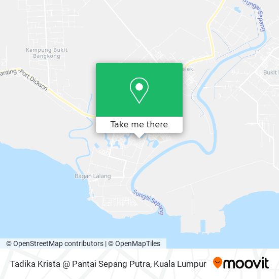 Tadika Krista @ Pantai Sepang Putra map