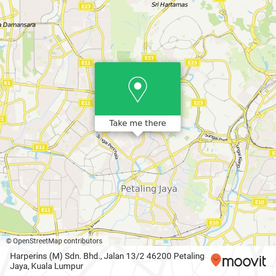 Harperins (M) Sdn. Bhd., Jalan 13 / 2 46200 Petaling Jaya map