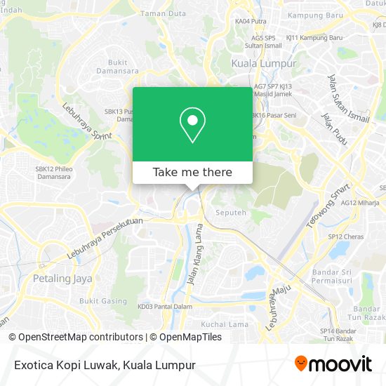 Exotica Kopi Luwak map