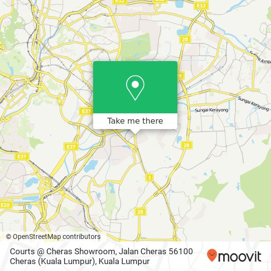 Courts @ Cheras Showroom, Jalan Cheras 56100 Cheras (Kuala Lumpur) map
