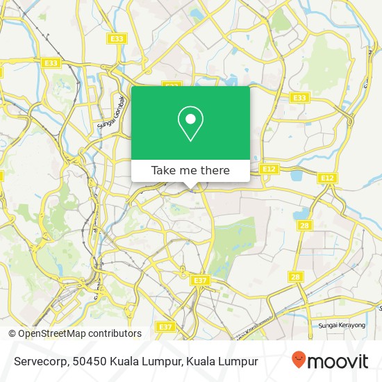 Peta Servecorp, 50450 Kuala Lumpur