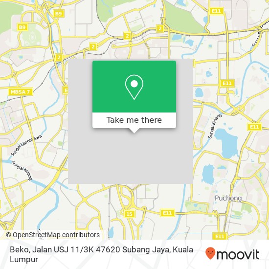 Beko, Jalan USJ 11 / 3K 47620 Subang Jaya map