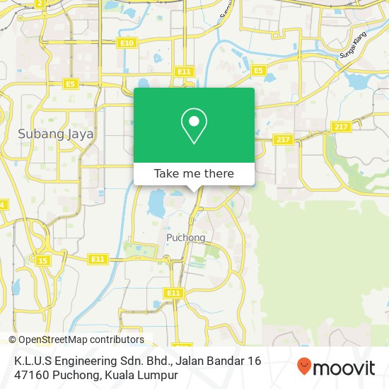 K.L.U.S Engineering Sdn. Bhd., Jalan Bandar 16 47160 Puchong map