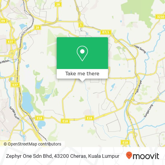 Zephyr One Sdn Bhd, 43200 Cheras map