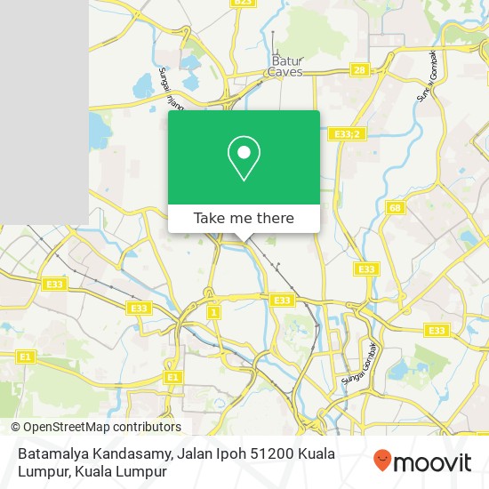 Peta Batamalya Kandasamy, Jalan Ipoh 51200 Kuala Lumpur