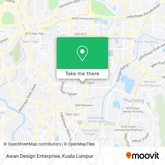 Awan Design Enterprise map