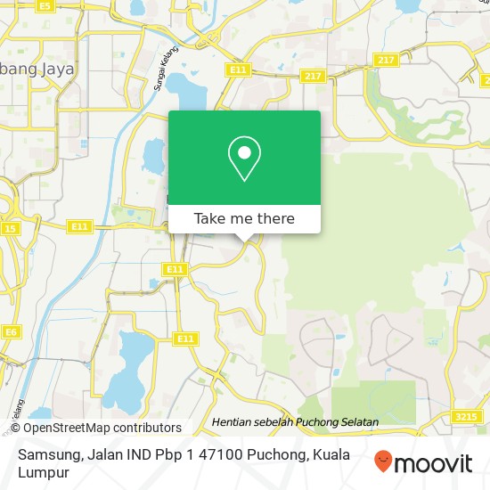 Samsung, Jalan IND Pbp 1 47100 Puchong map