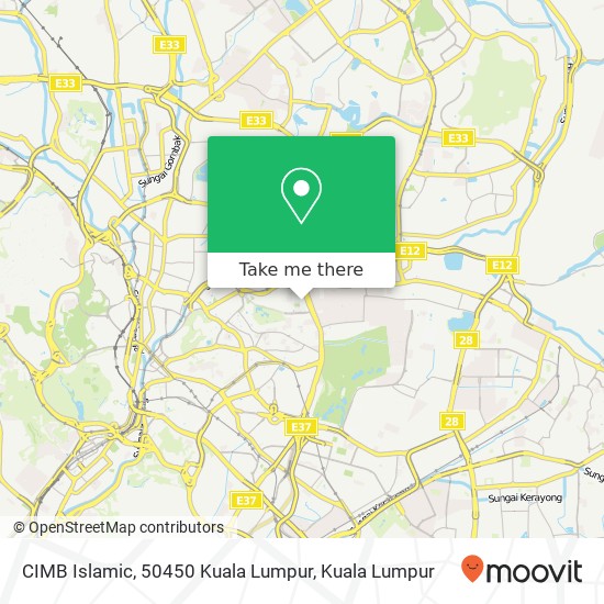 Peta CIMB Islamic, 50450 Kuala Lumpur