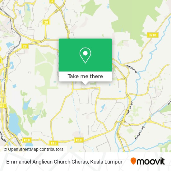Emmanuel Anglican Church Cheras map