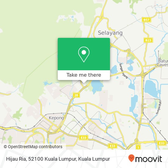 Peta Hijau Ria, 52100 Kuala Lumpur