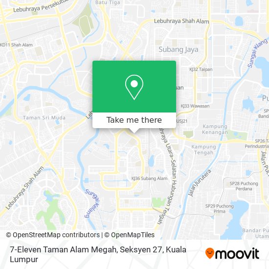 7-Eleven Taman Alam Megah, Seksyen 27 map