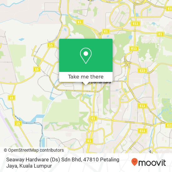 Peta Seaway Hardware (Ds) Sdn Bhd, 47810 Petaling Jaya