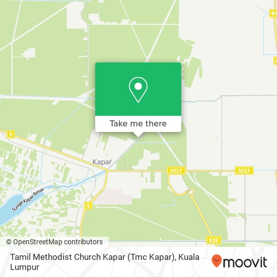 Peta Tamil Methodist Church Kapar (Tmc Kapar), Jalan Bukit Kapar Kuari 42200 Kapar