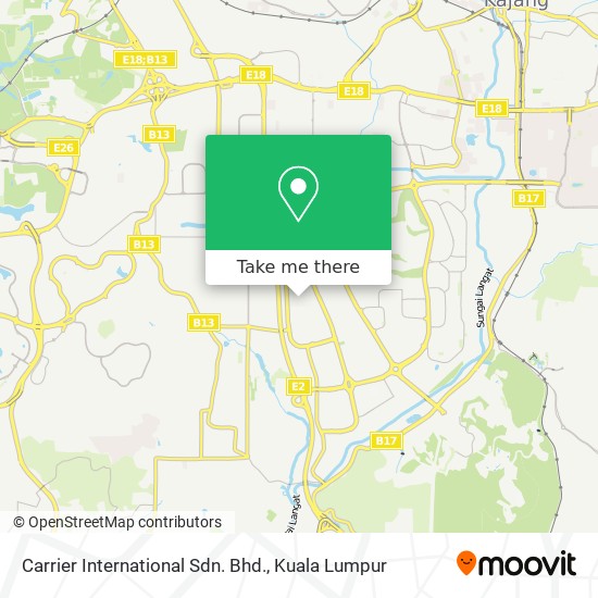 Carrier International Sdn. Bhd. map